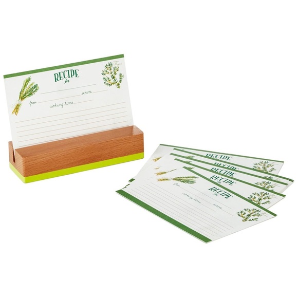 Hallmark Herbs & Spices Recipe Cards and Stand